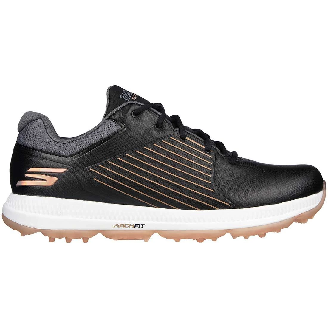 Skechers Women's Arch Fit GO GOLF Elite 5 GF Golf Shoes Black/Rose Gold 1 Skechers Women's Arch Fit GO GOLF Elite 5 GF Golf Shoes Black/Rose Gold