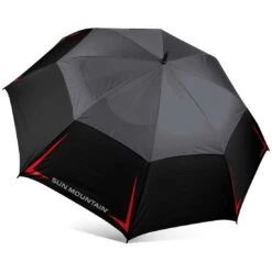 Sun Mountain 2021 Manual 68 Inch Umbrella -The Golf Shop sun mountain 2021 manual 68 inch umbrella black gunmetal red itempicture
