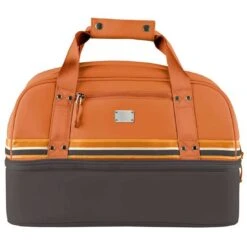 Sun Mountain Mid-Stripe Boston Bag 16 Sun Mountain Mid-Stripe Boston Bag -The Golf Shop sun mountain 2023 mid stripe boston bag cabin umber wheat itempicture