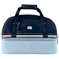 Sun Mountain Mid-Stripe Boston Bag 17 Sun Mountain Mid-Stripe Boston Bag -The Golf Shop sun mountain 2023 mid stripe boston bag frost navy red itempicture