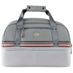 Sun Mountain Mid-Stripe Boston Bag 12 Sun Mountain Mid-Stripe Boston Bag -The Golf Shop sun mountain 2023 mid stripe boston bag white cadet brick itempicture
