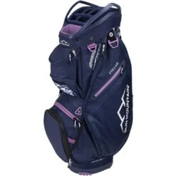 Sun Mountain Women's Stellar Cart Bag -The Golf Shop sun mountain 2024 womens stellar cart bag navy tropic navy violet itempicture