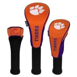 Team Effort NCAA Set Of 3 Headcovers -The Golf Shop te 22h3 clemson tigers 1