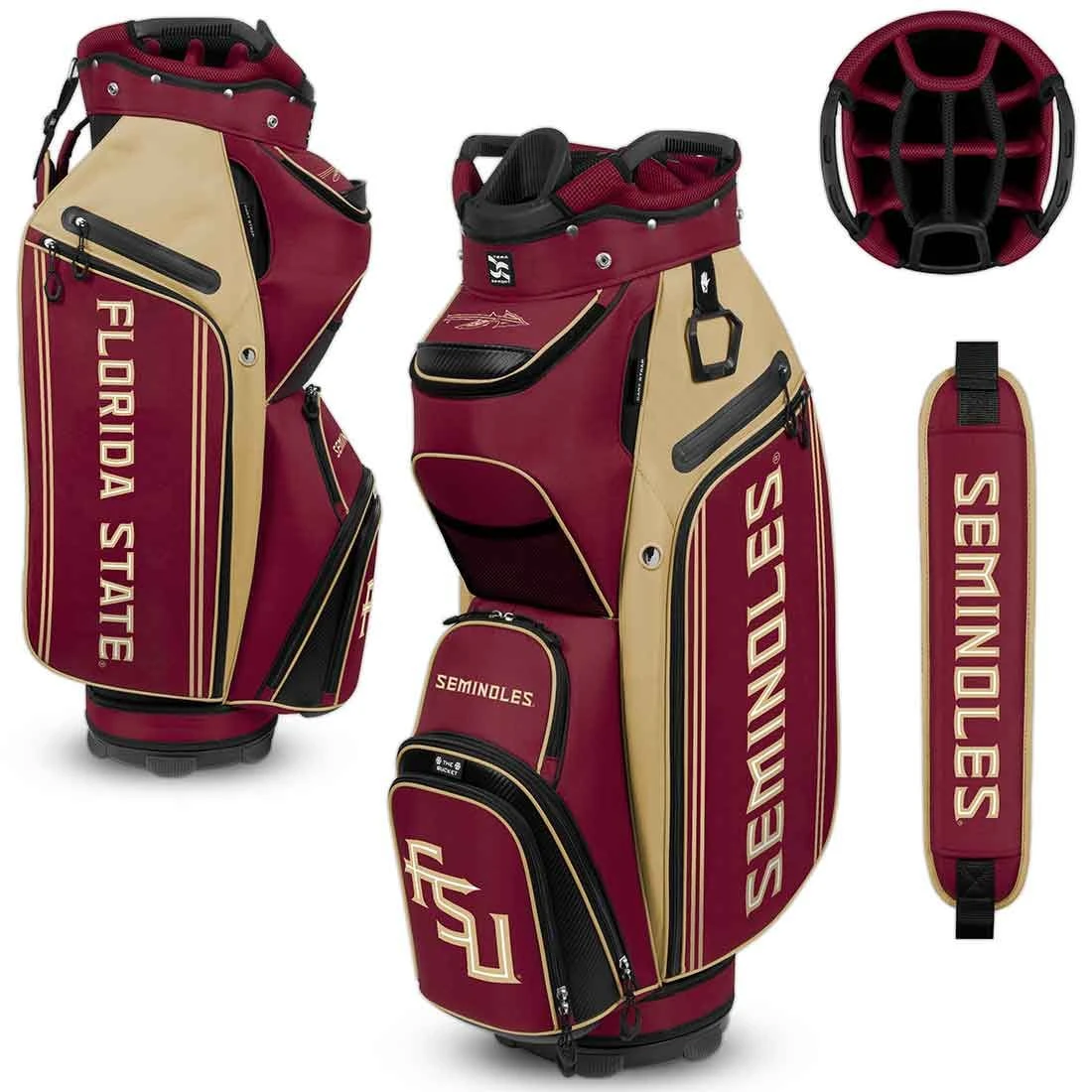 Team Effort NCAA Bucket III Cooler Cart Bag 18 Team Effort NCAA Bucket III Cooler Cart Bag - Image 18