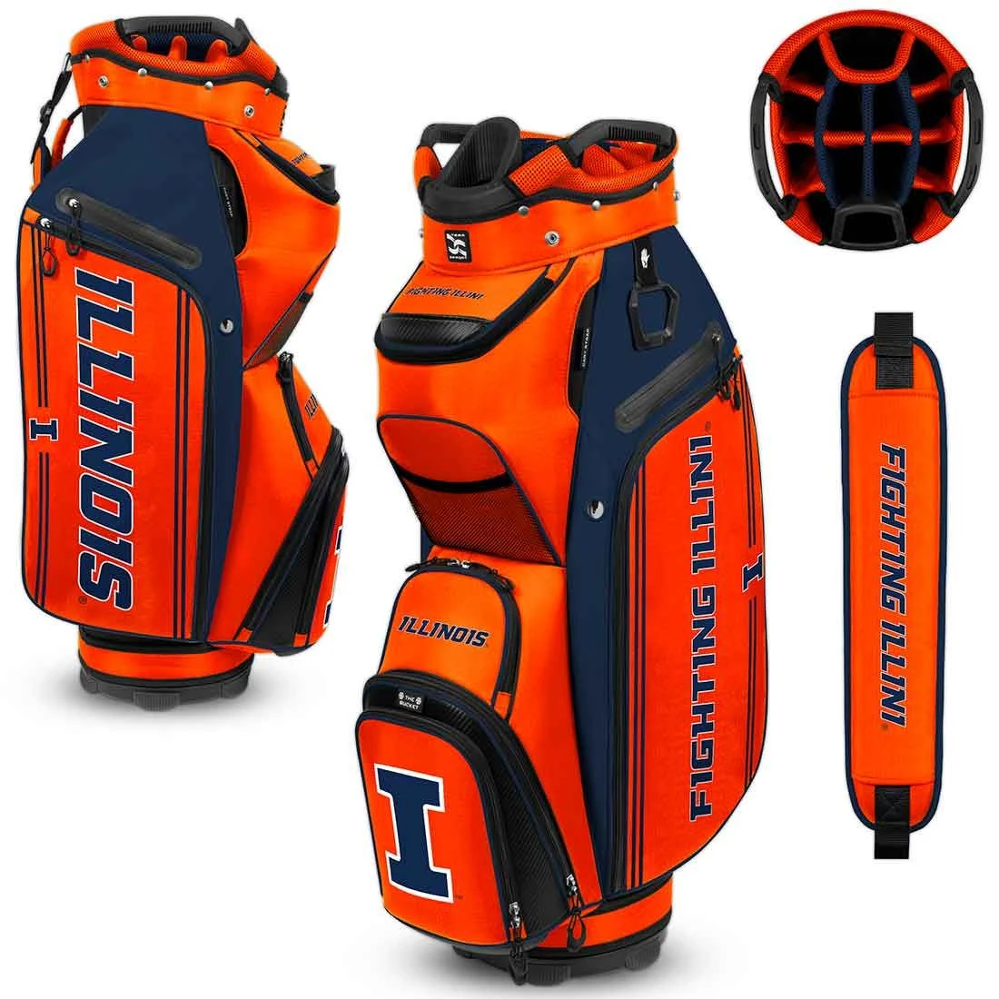 Team Effort NCAA Bucket III Cooler Cart Bag 20 Team Effort NCAA Bucket III Cooler Cart Bag - Image 20