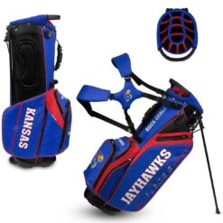 Team Effort NCAA Caddie Carry Hybrid Bag -The Golf Shop team effort ncaa caddie carry hybrid bag kansas jayhawks itempicture
