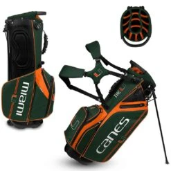 Team Effort NCAA Caddie Carry Hybrid Bag -The Golf Shop team effort ncaa caddie carry hybrid bag miami hurricanes itempicture