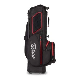 Titleist 2022 Players 4 Plus StaDry Stand Bag -The Golf Shop titleist 2021 players 4 plus staydry stand bag black black red back