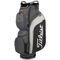 Titleist Cart 15 Cart Bag -The Golf Shop titleist 2022 cart 15 cart bag charcoal black grey itempicture