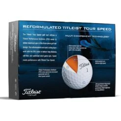 Titleist Tour Speed White Golf Balls -The Golf Shop titleist 2022 tour speed white golf balls back itempicture