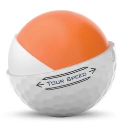 Titleist Tour Speed White Golf Balls -The Golf Shop titleist 2022 tour speed white golf balls core cutaway itempicture