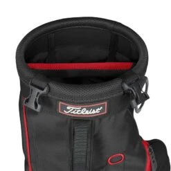 Titleist Carry Bag -The Golf Shop titleist 2023 carry bag black black red top itempicture