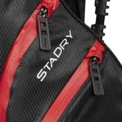Titleist Players 4 Stadry Stand Bag -The Golf Shop titleist 2023 players 4 stadry stand bag black black red detail1 itempicture