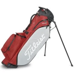 Titleist Players 4 Stadry Stand Bag -The Golf Shop titleist 2023 players 4 stadry stand bag dark red grey black itempicture