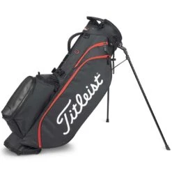 Titleist Players 4 Stand Bag -The Golf Shop titleist 2023 players 4 stand bag black black red itempciture