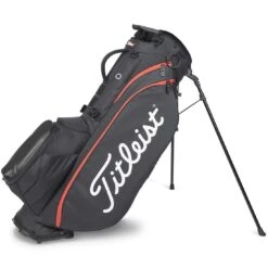 Titleist Players 5 Stand Bag -The Golf Shop titleist 2023 players 5 stand bag black black red itempicture
