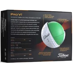 Titleist Pro V1 Yellow Golf Balls 9 Titleist Pro V1 Yellow Golf Balls -The Golf Shop titleist 2023 pro v1 golf balls back itempicture 1