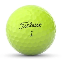 Titleist Pro V1 Yellow Golf Balls 11 Titleist Pro V1 Yellow Golf Balls -The Golf Shop titleist 2023 pro v1 yellow golf balls front stamp itempicture
