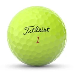 Titleist Pro V1x Yellow Golf Balls -The Golf Shop titleist 2023 pro v1x yellow golf balls front stamp itempicture