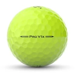 Titleist Pro V1x Yellow Golf Balls -The Golf Shop titleist 2023 pro v1x yellow golf balls side stamp itempicture