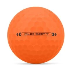 Wilson Staff DUO Soft Orange Golf Balls -The Golf Shop wilson staff duo soft orange golf balls ball front itempicture