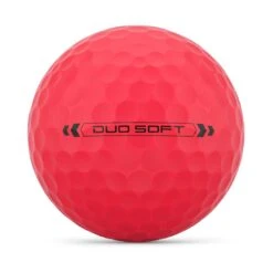 Wilson Staff DUO Soft Red Golf Balls -The Golf Shop wilson staff duo soft red golf balls ball front itempicture